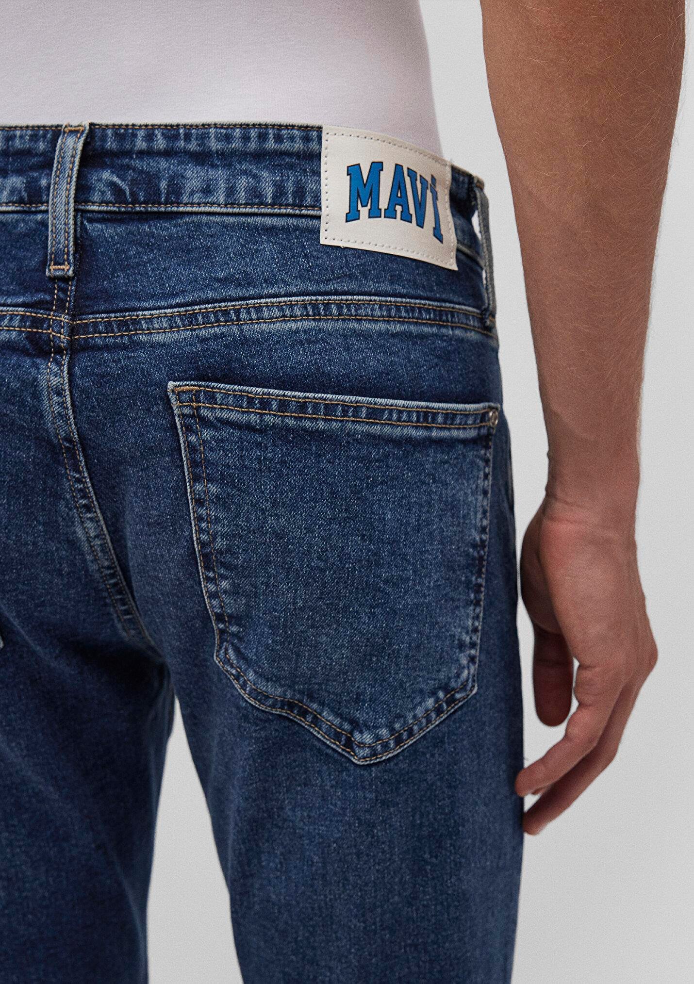LEO Dark Vintage College Mavi