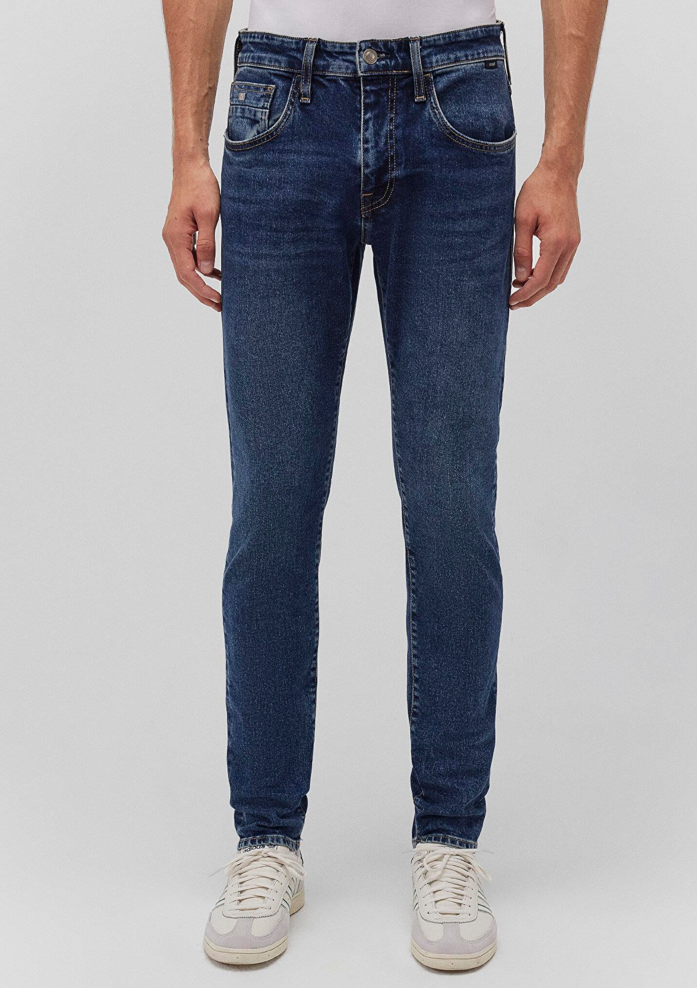 LEO Dark Vintage College Mavi