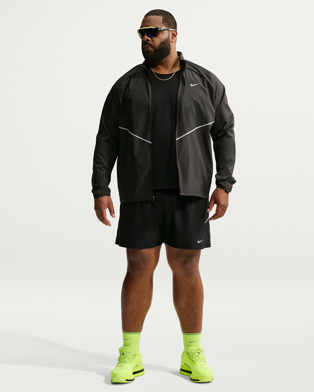 Nike Miler UV Repel Running Jacket Siyah