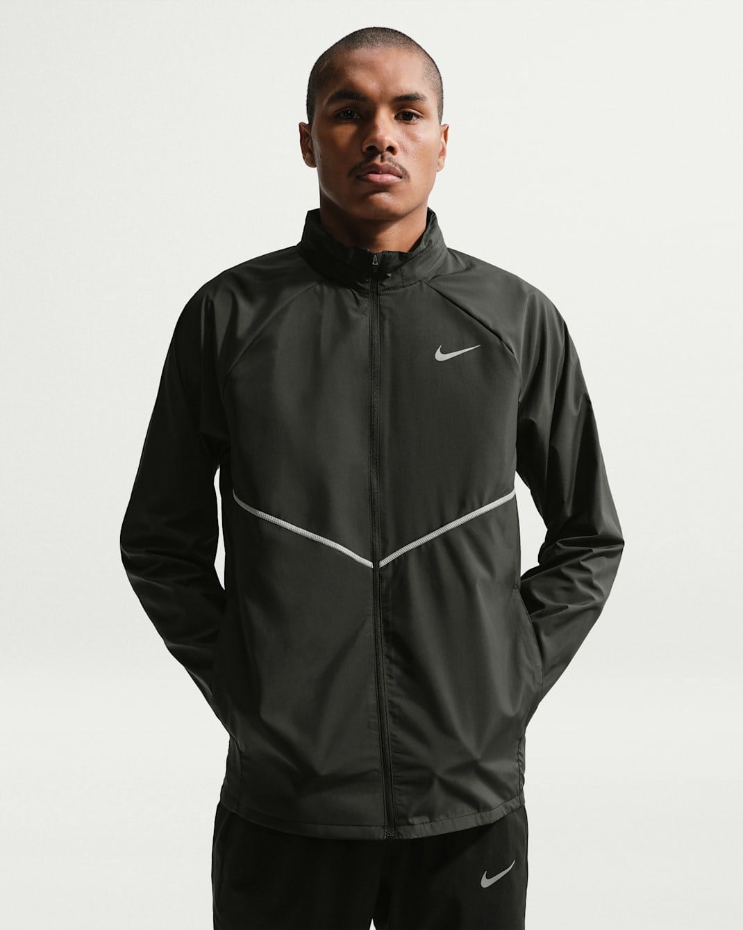 Nike Miler UV Repel Running Jacket Siyah