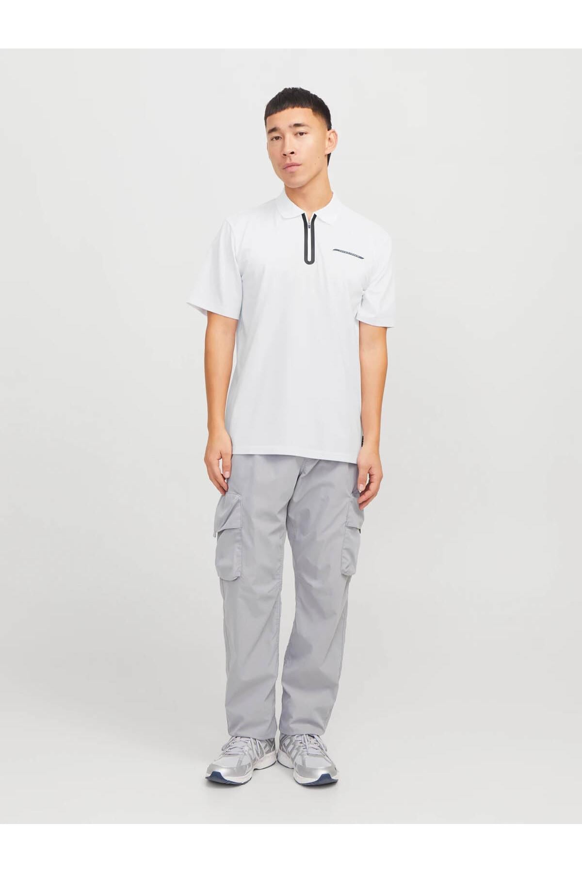 JCOFUSION PIQUE POLO SS SN Bright White
