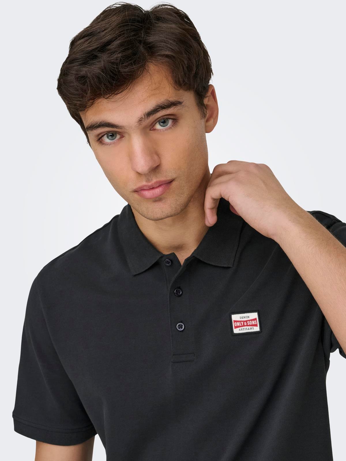 ONSDAWSON REG SS POLO SHIRT VD Jet Black
