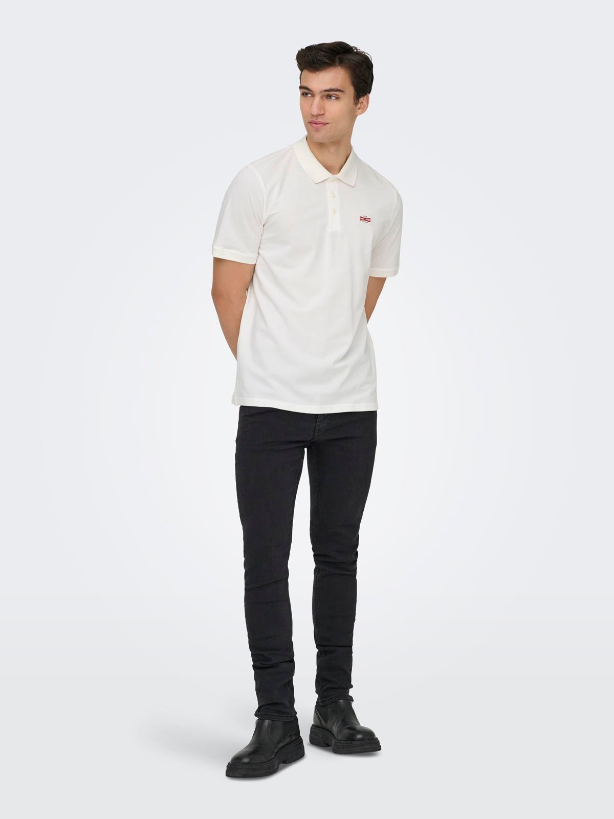 ONSDAWSON REG SS POLO SHIRT VD Cloud Dancer