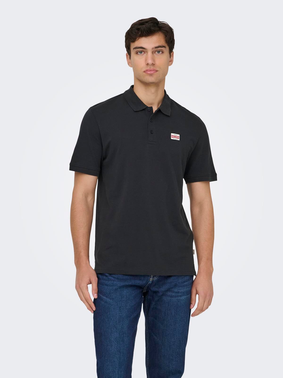 ONSDAWSON REG SS POLO SHIRT VD Jet Black