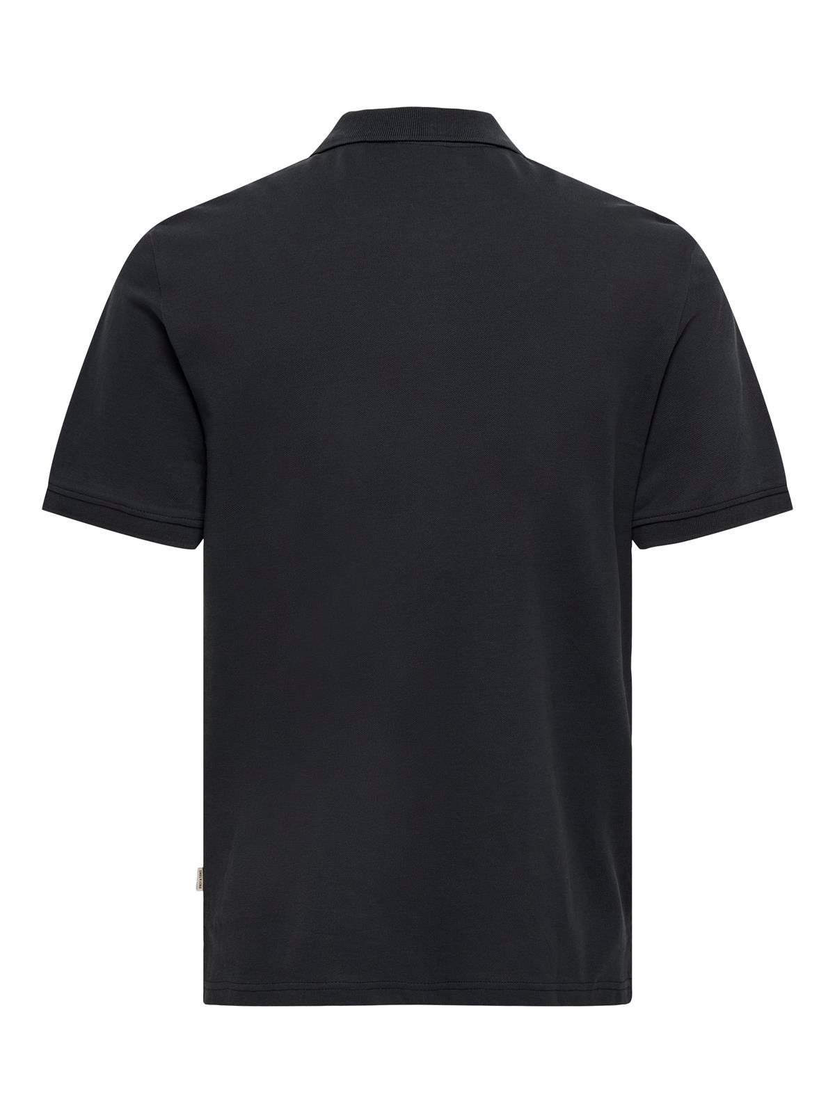 ONSDAWSON REG SS POLO SHIRT VD Jet Black
