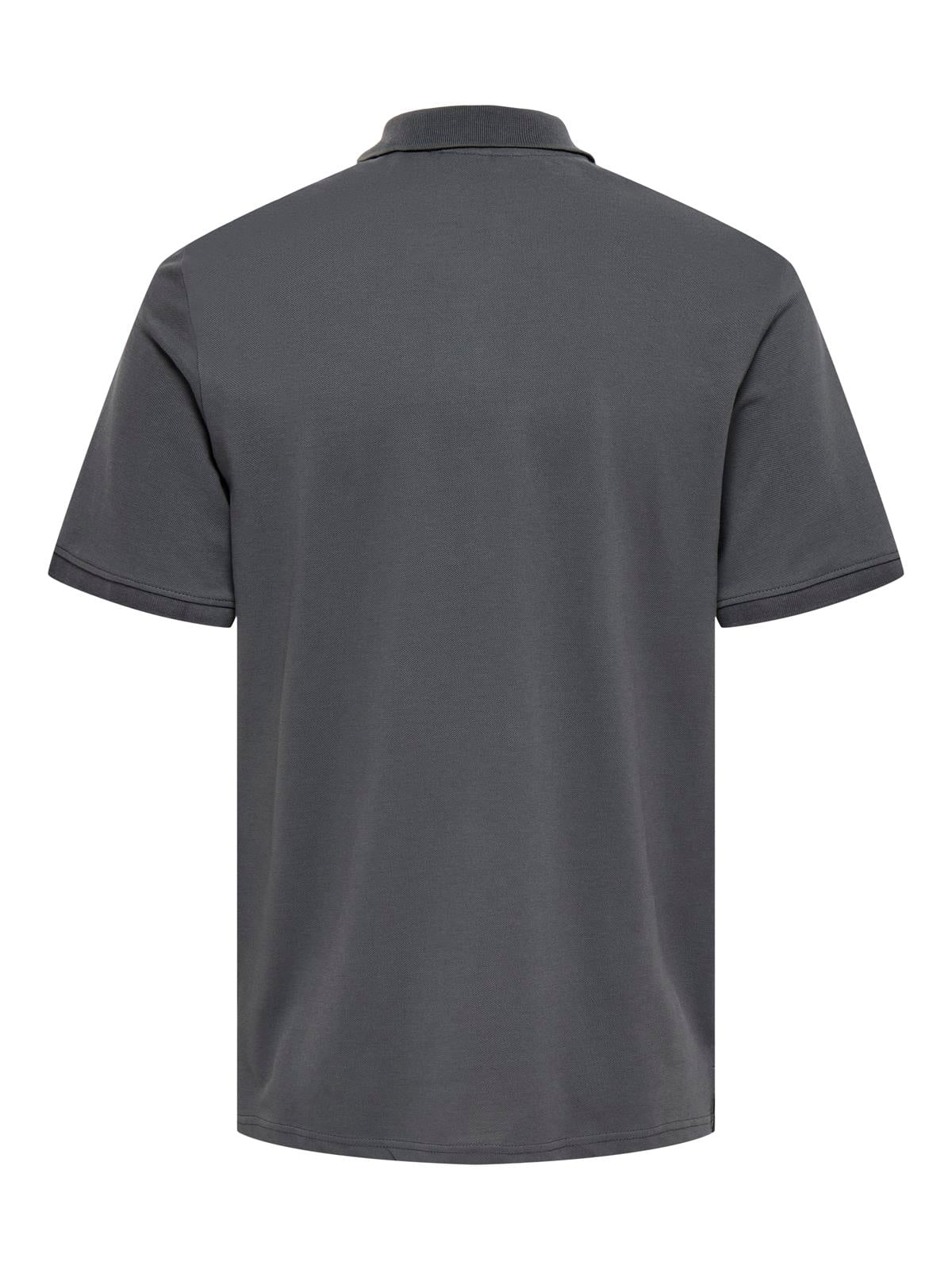 ONSDAWSON REG SS POLO SHIRT VD GREY