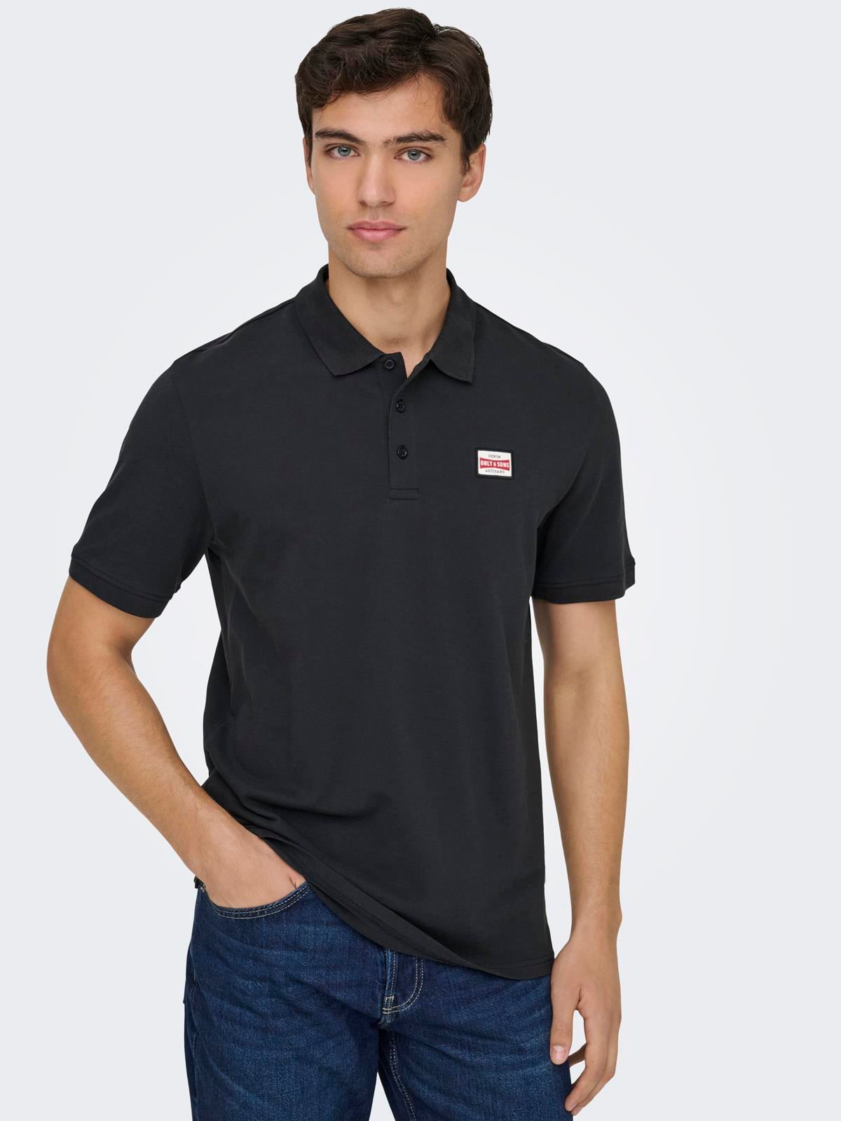 ONSDAWSON REG SS POLO SHIRT VD Jet Black