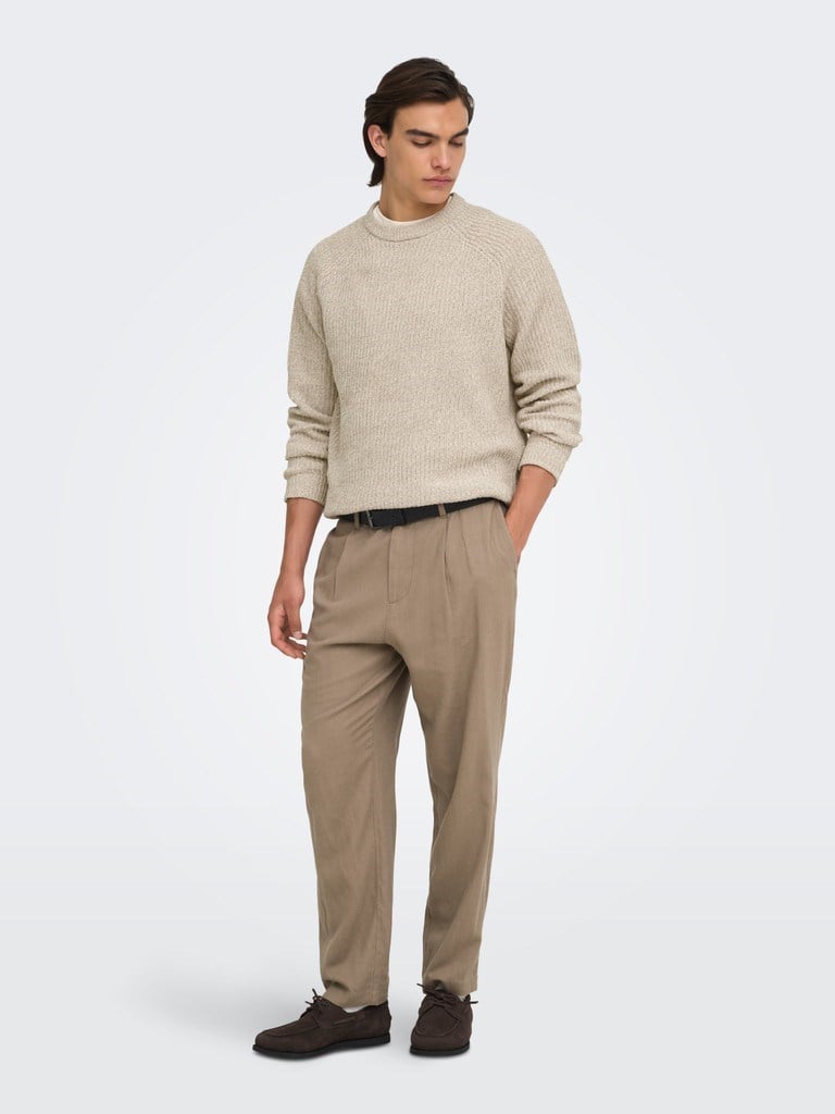 ONSJOIN RLX LS RAGLAN KNIT Silver Lining