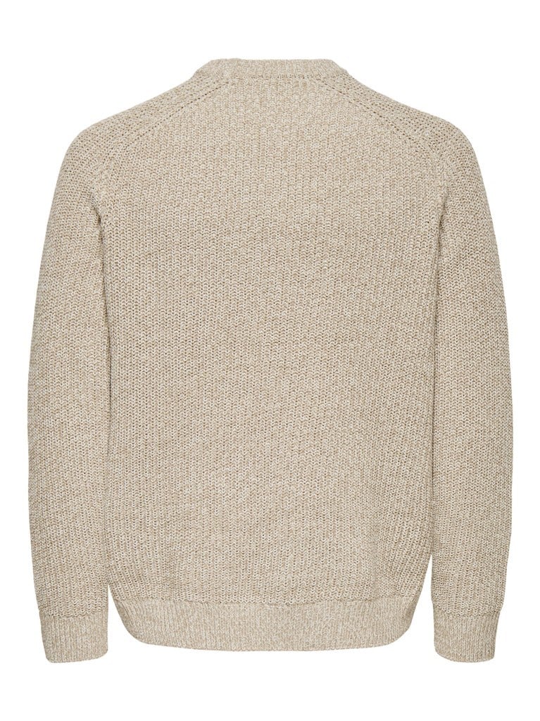 ONSJOIN RLX LS RAGLAN KNIT Silver Lining