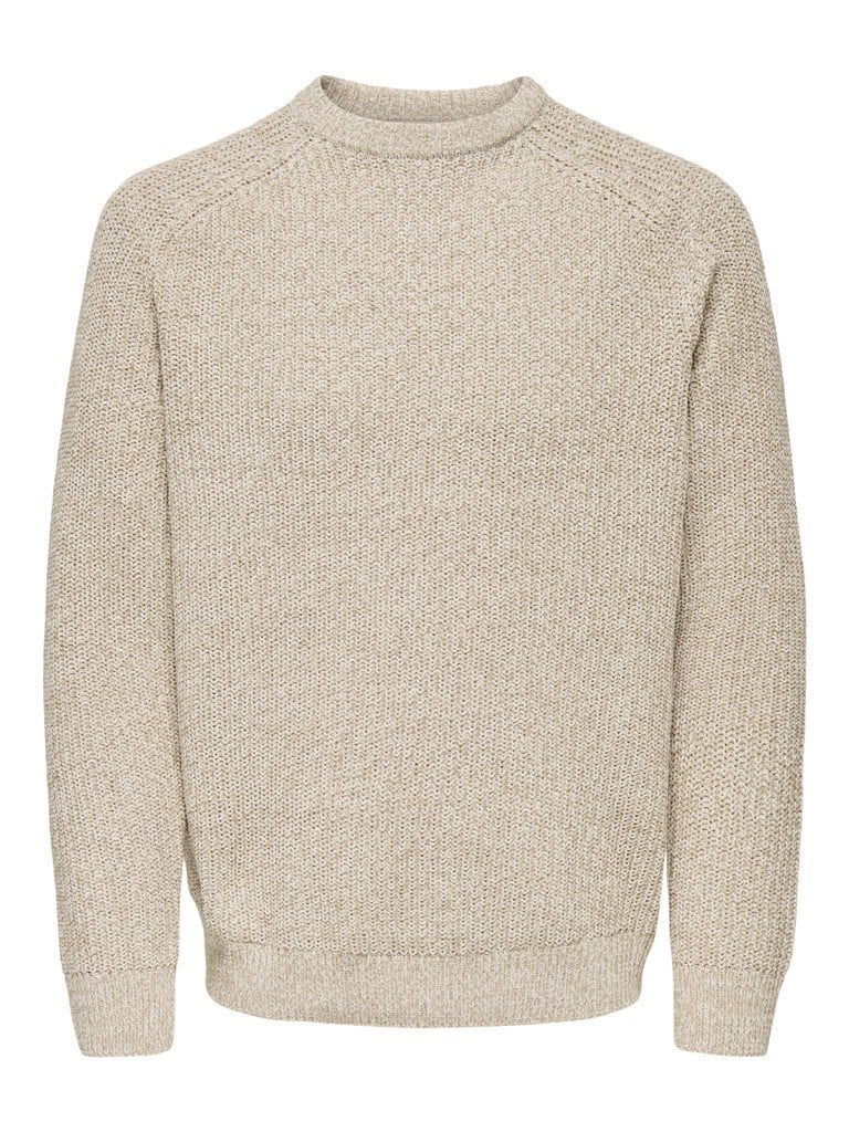 ONSJOIN RLX LS RAGLAN KNIT Silver Lining