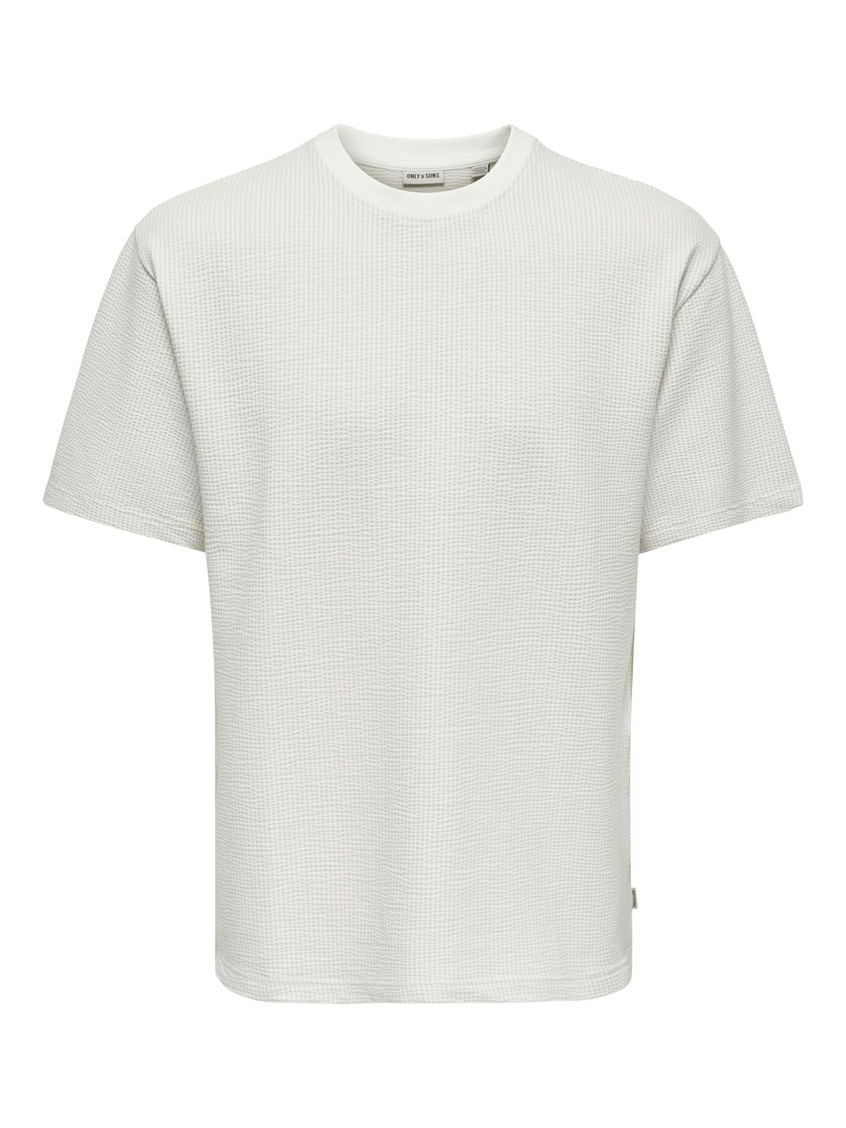 ONSKIAN LIFE RLX SS STRP TEE Egret