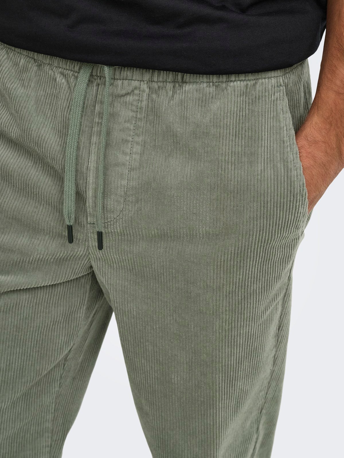 ONSLINUS TAP CORDUROY 0185 PANT NOOS Castor Gray