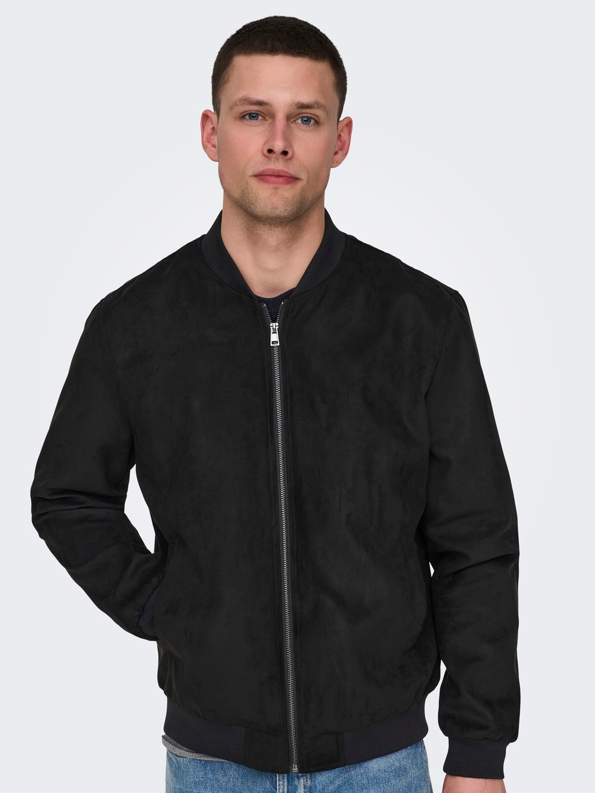 ONSLUCAS FAKE SUEDE BOMBER OTW NOOS Black