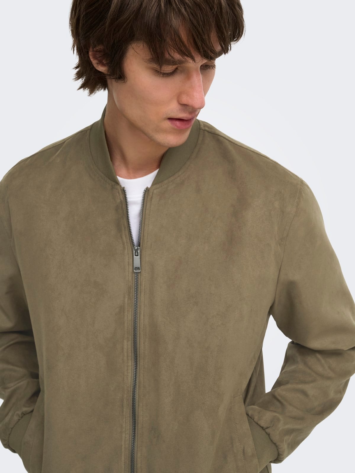 ONSLUCAS FAKE SUEDE BOMBER OTW NOOS Teak