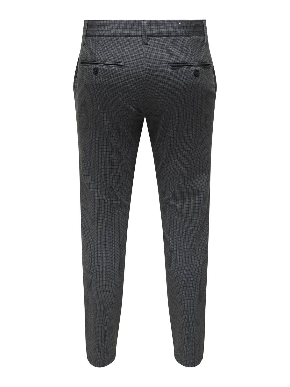 ONSMARK SLIM CHECK 020960 PANT NOOS GREEN