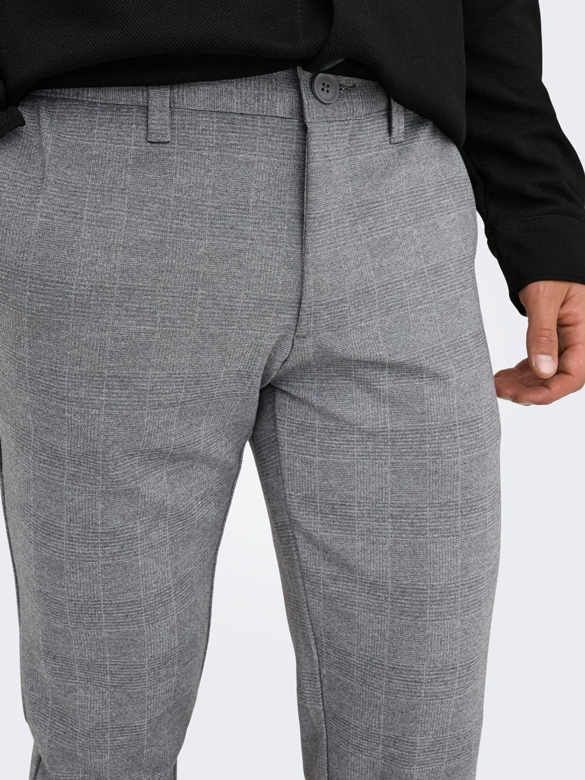 ONSMARK SLIM CHECK PANTS 9887 NOOS Limestone