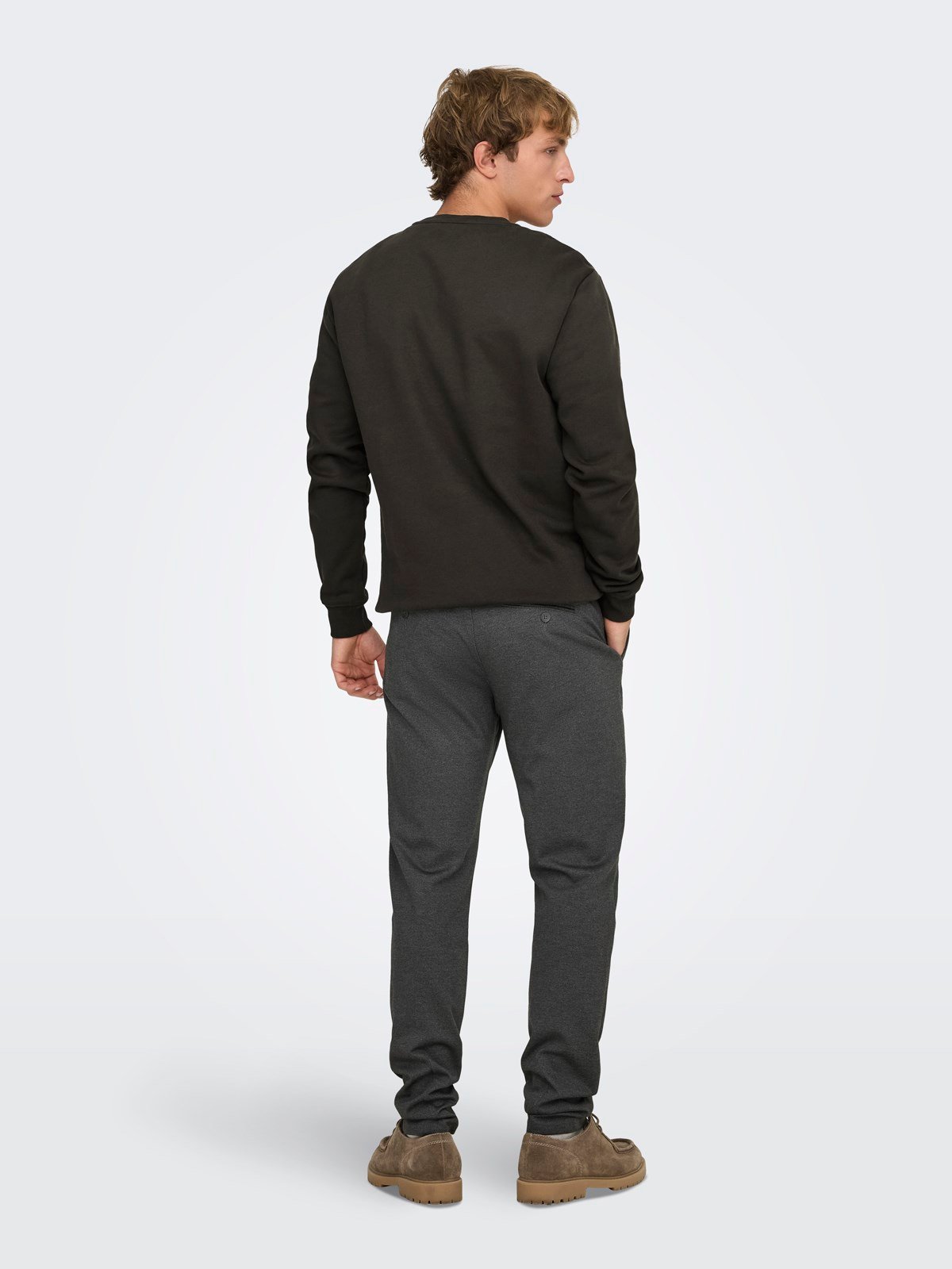 ONSMARK SLIM HERRINGBONE 2911 PANT NOOS Black