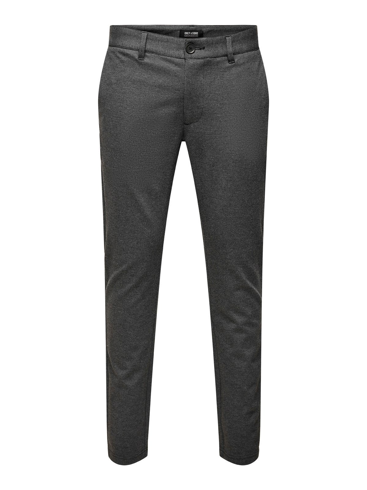 ONSMARK SLIM HERRINGBONE 2911 PANT NOOS Black