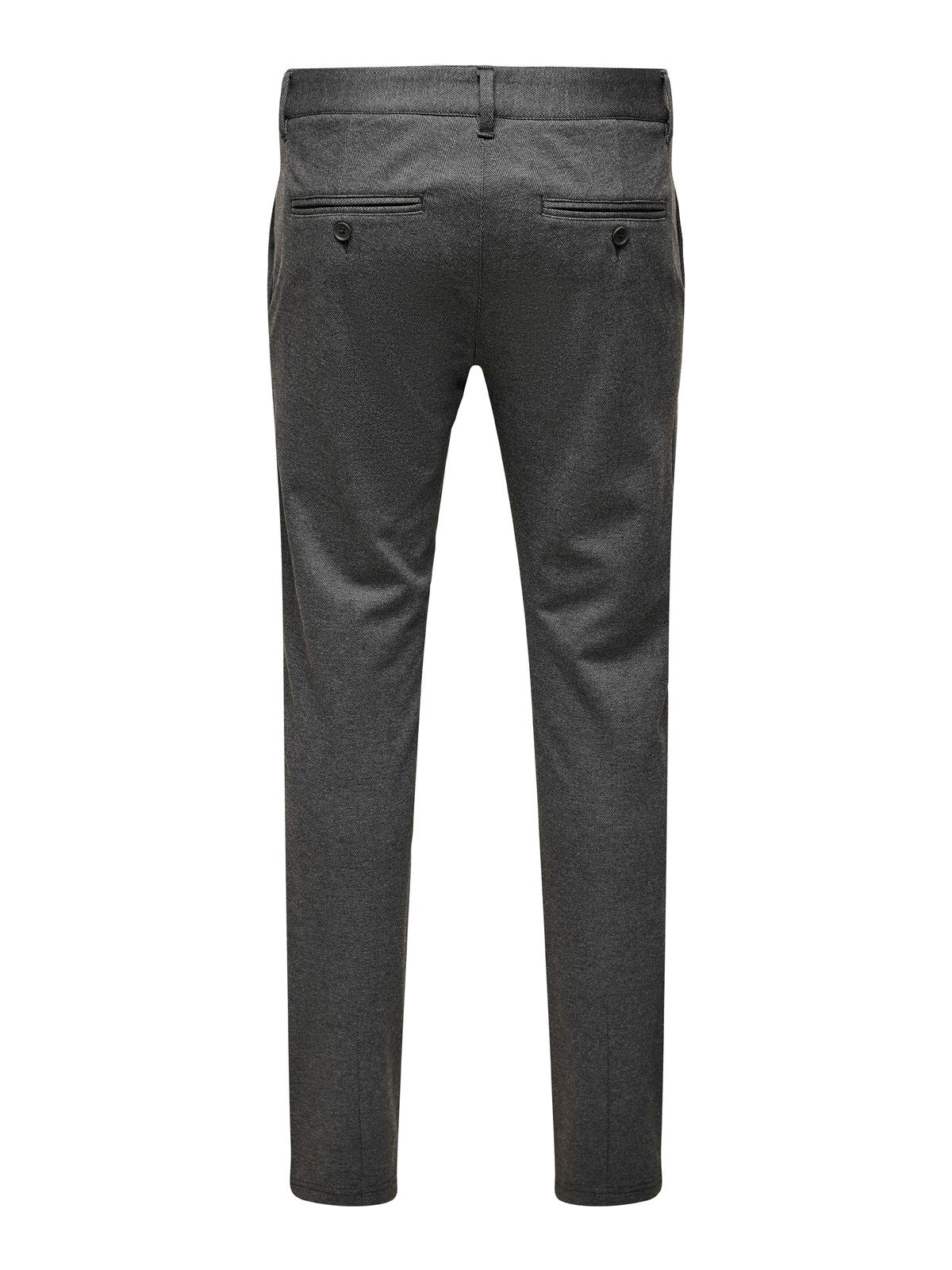 ONSMARK SLIM HERRINGBONE 2911 PANT NOOS Black