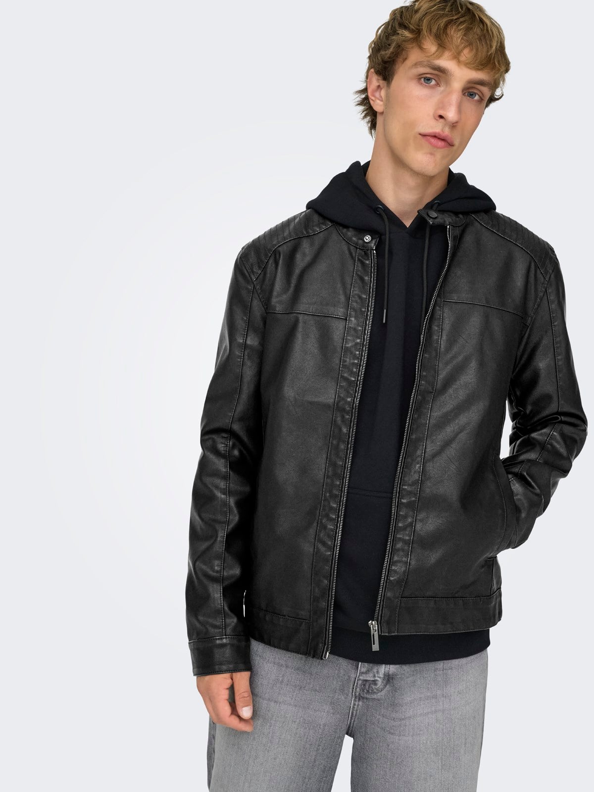 ONSMIKE PU RACER JACKET OTW NOOS Black