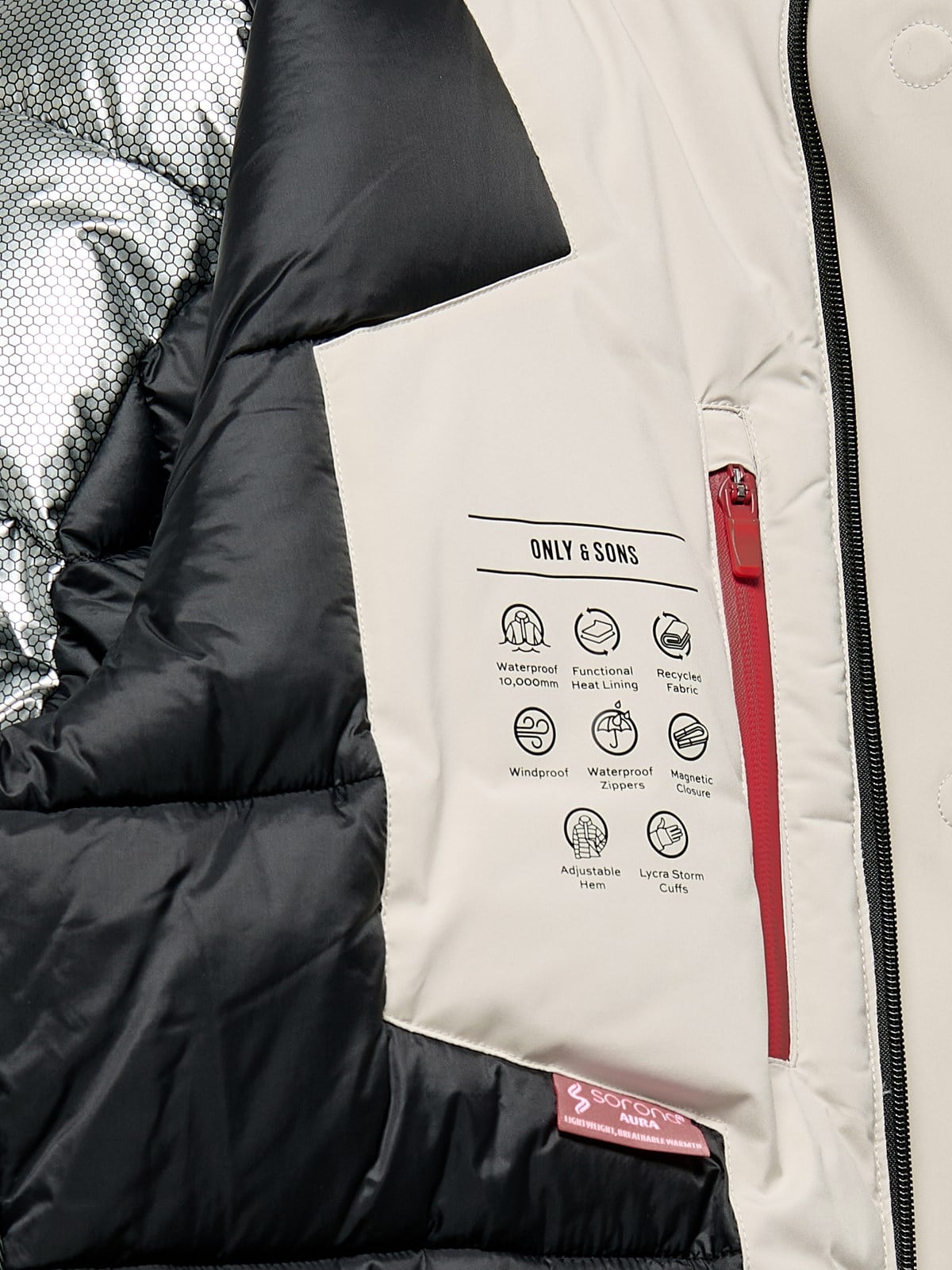 ONSNATE TECHNICAL JACKET OTW VD Silver Lining