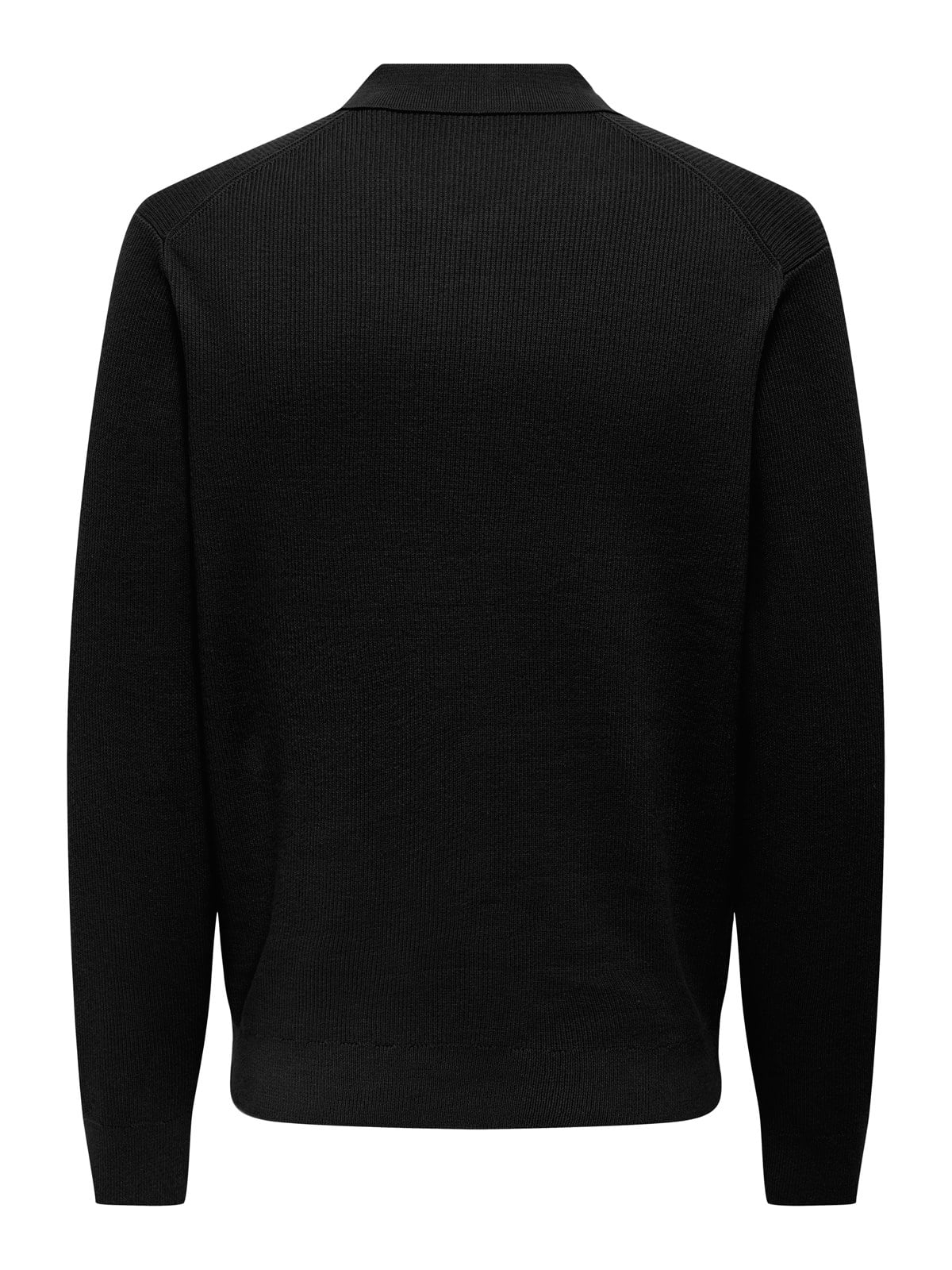 ONSPHIL REG 12 HALF ZIP POLO KNIT Black
