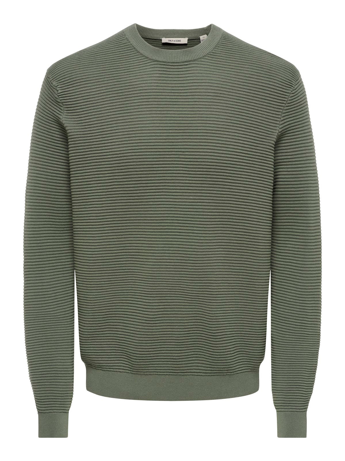 ONSRON REG LS CREW NECK KNIT NOOS Castor Gray