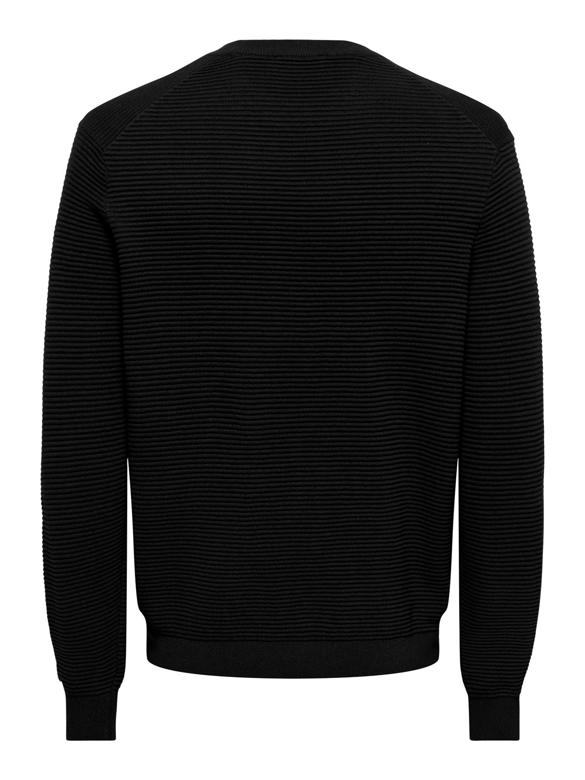 ONSRON REG LS CREW NECK KNIT NOOS Black