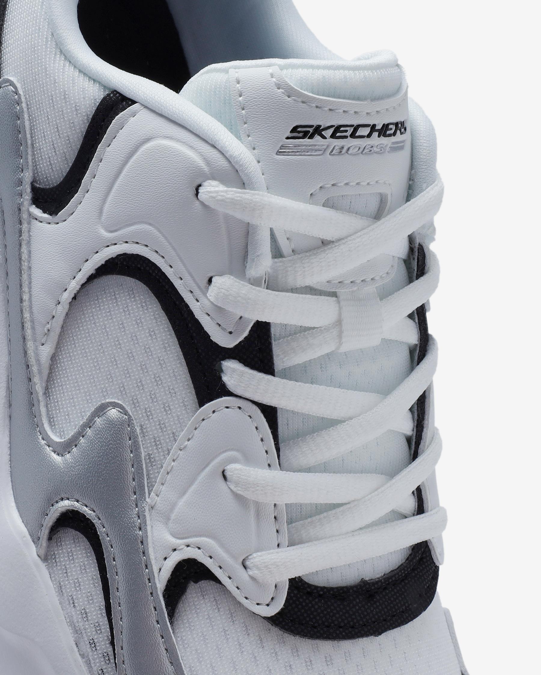 Skechers BOBS BAMİNA 2 - TİDES REVİTALİZED Beyaz/Siyah/Gümüş