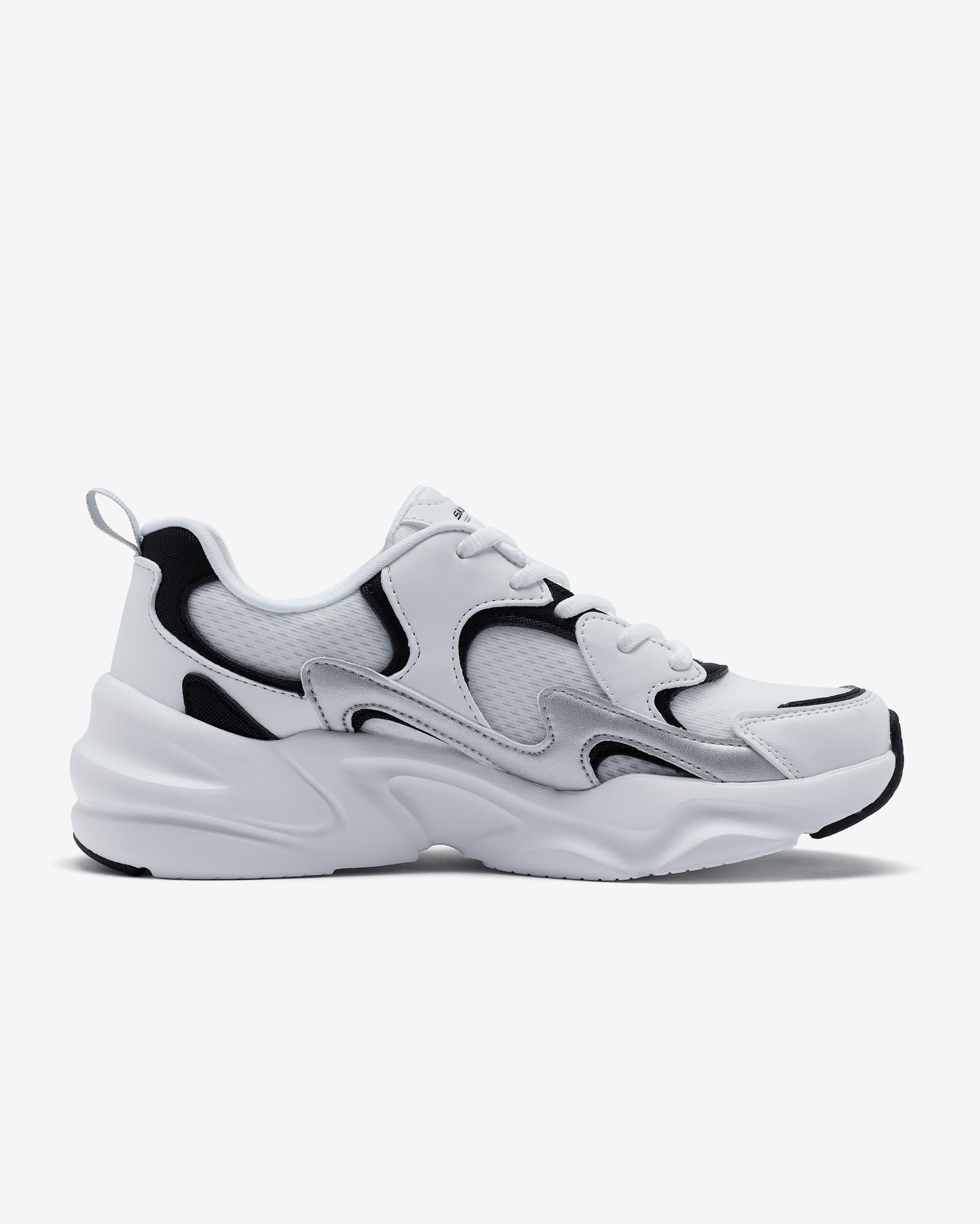 Skechers BOBS BAMİNA 2 - TİDES REVİTALİZED Beyaz/Siyah/Gümüş