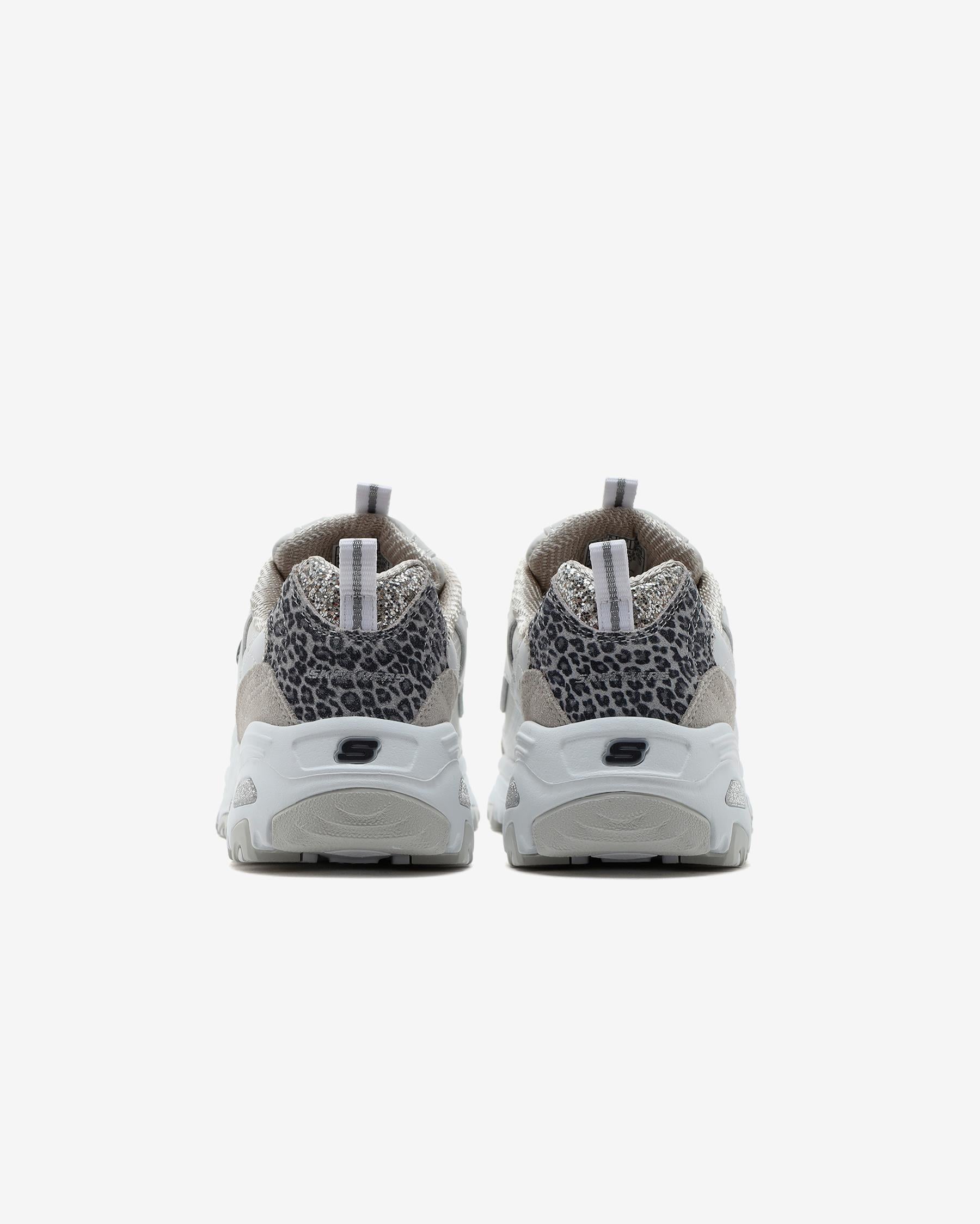 Skechers D'LİTES - GOLDEN CHİC Beyaz/Gümüş