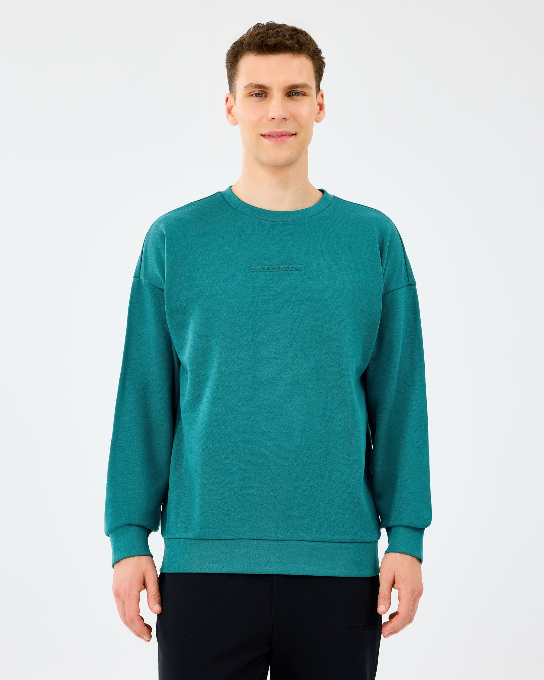 Skechers M Essential Crewneck Sweatshirt Petrol
