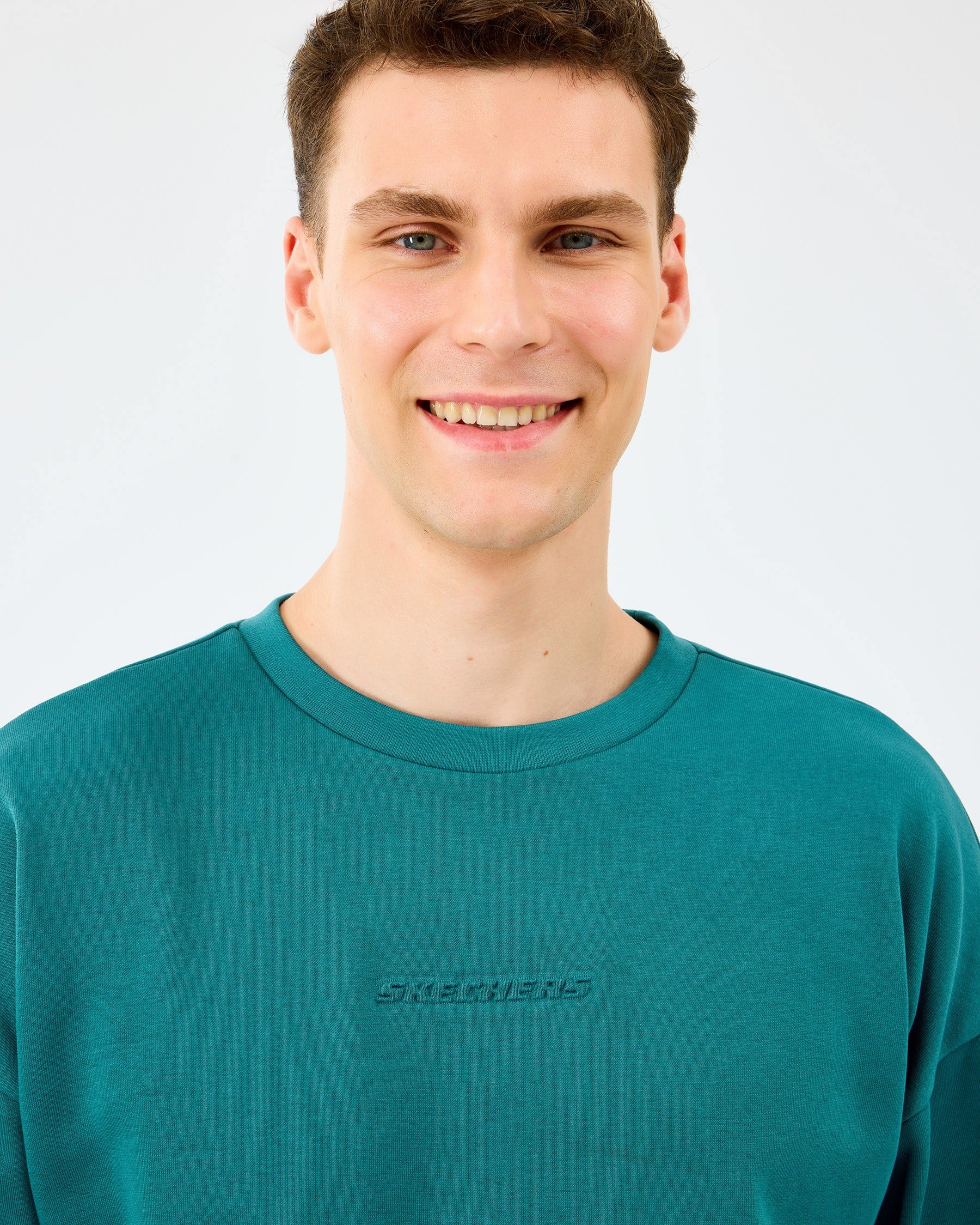 Skechers M Essential Crewneck Sweatshirt Petrol