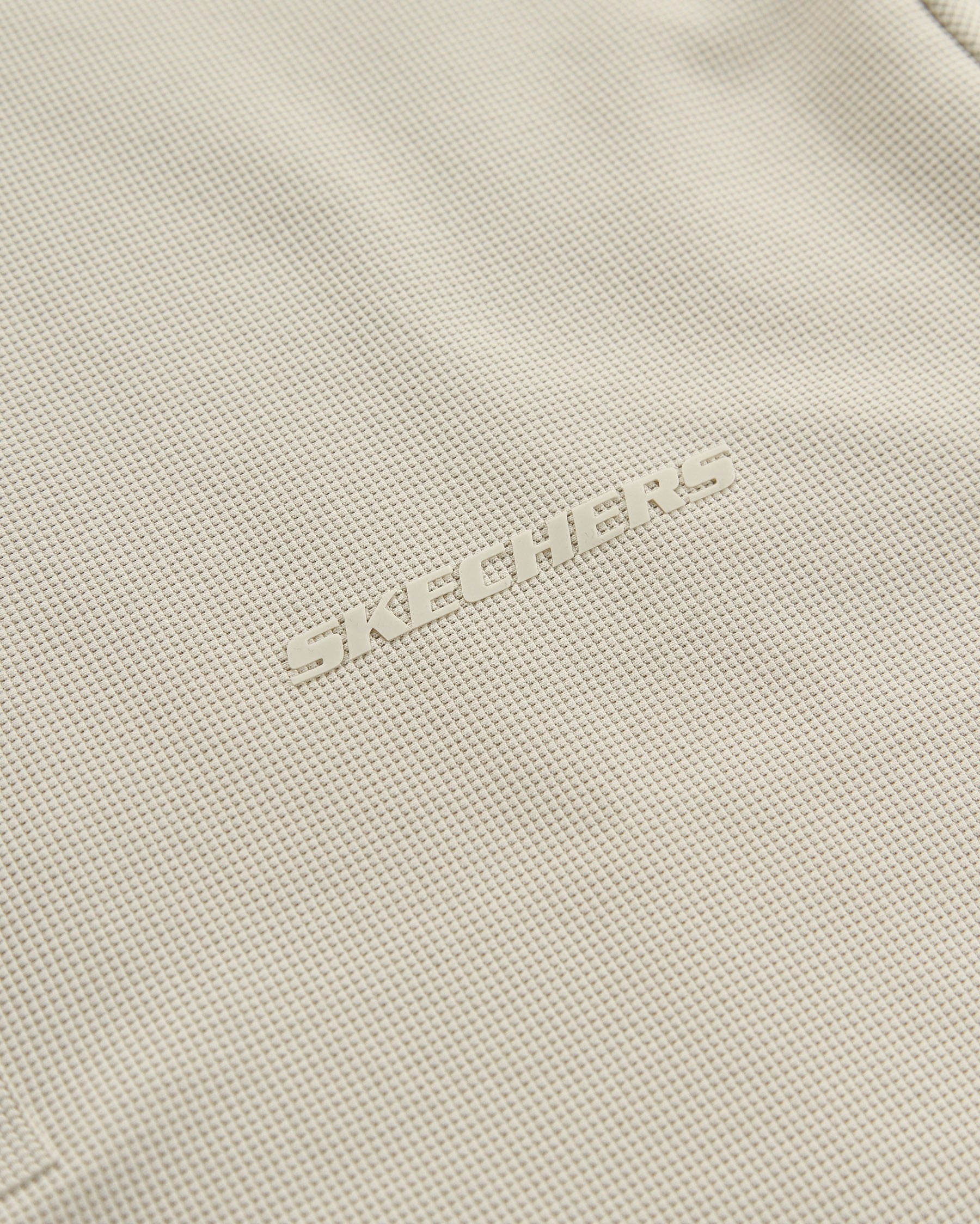 Skechers M Long Sleeve Waffle Polo Bej