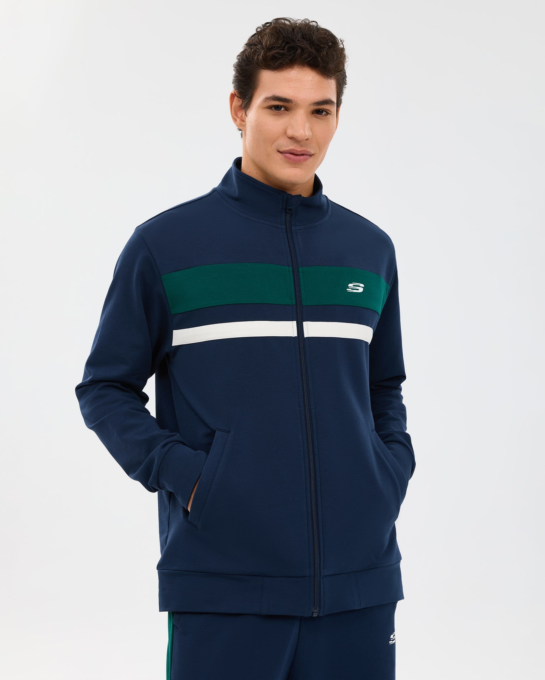 Skechers M Performance Coll. Track Suit Navy