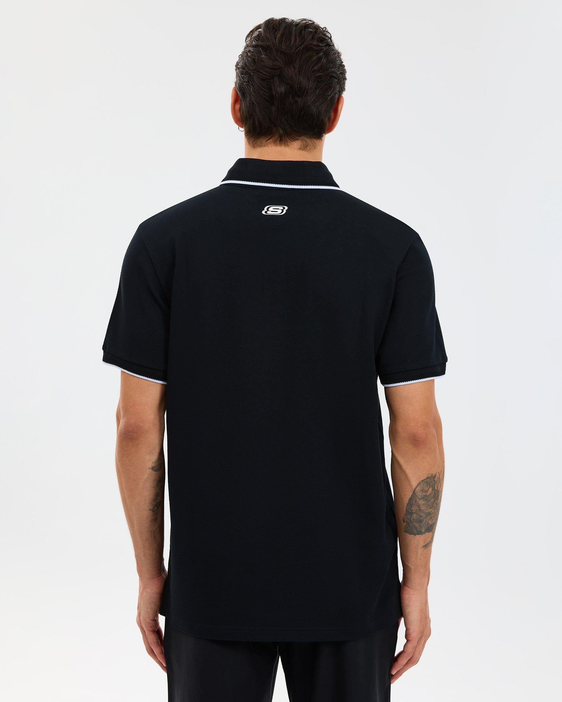 Skechers M Piping Detail polo Polo Black
