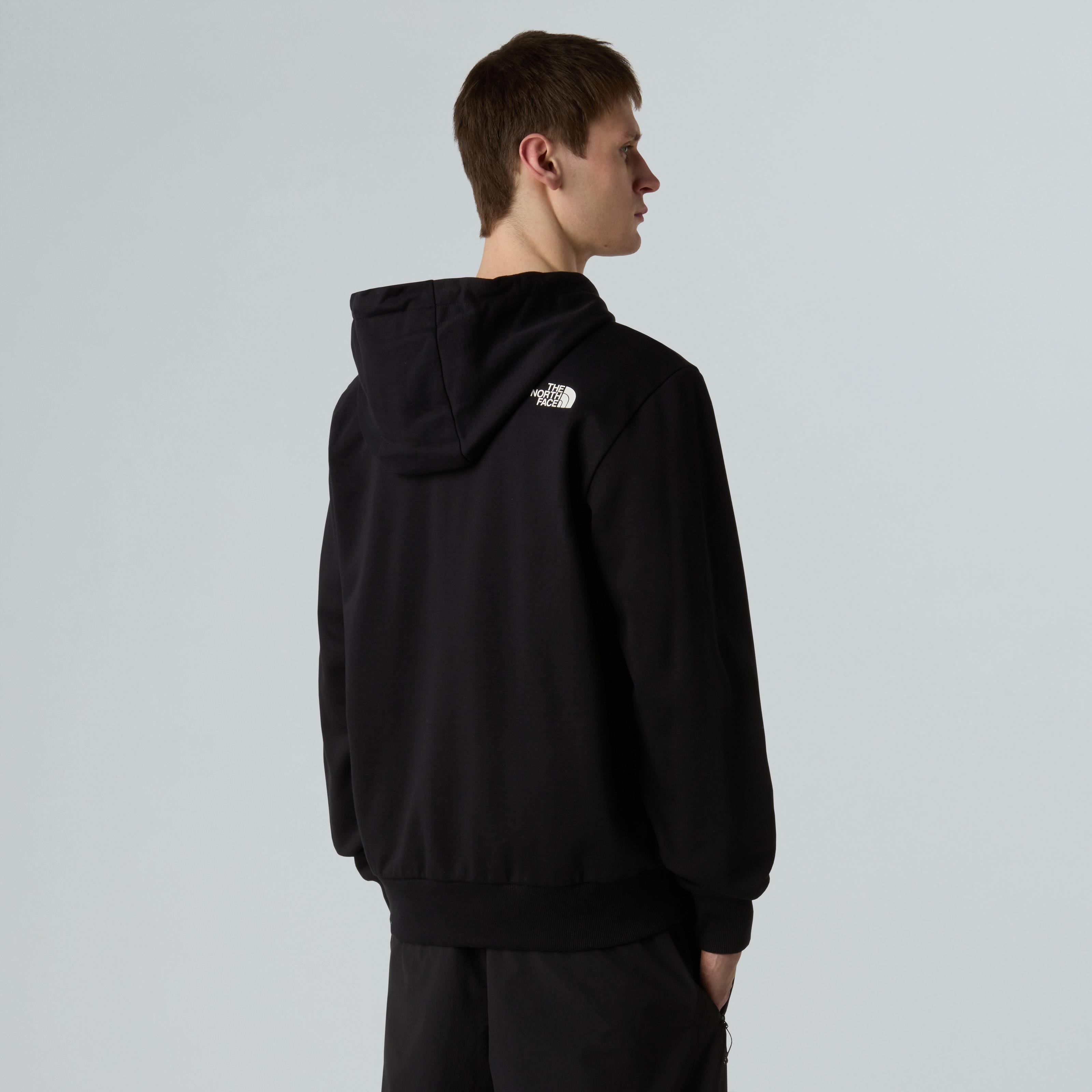 M SIMPLE DOME FULL ZIP HOODIE Black