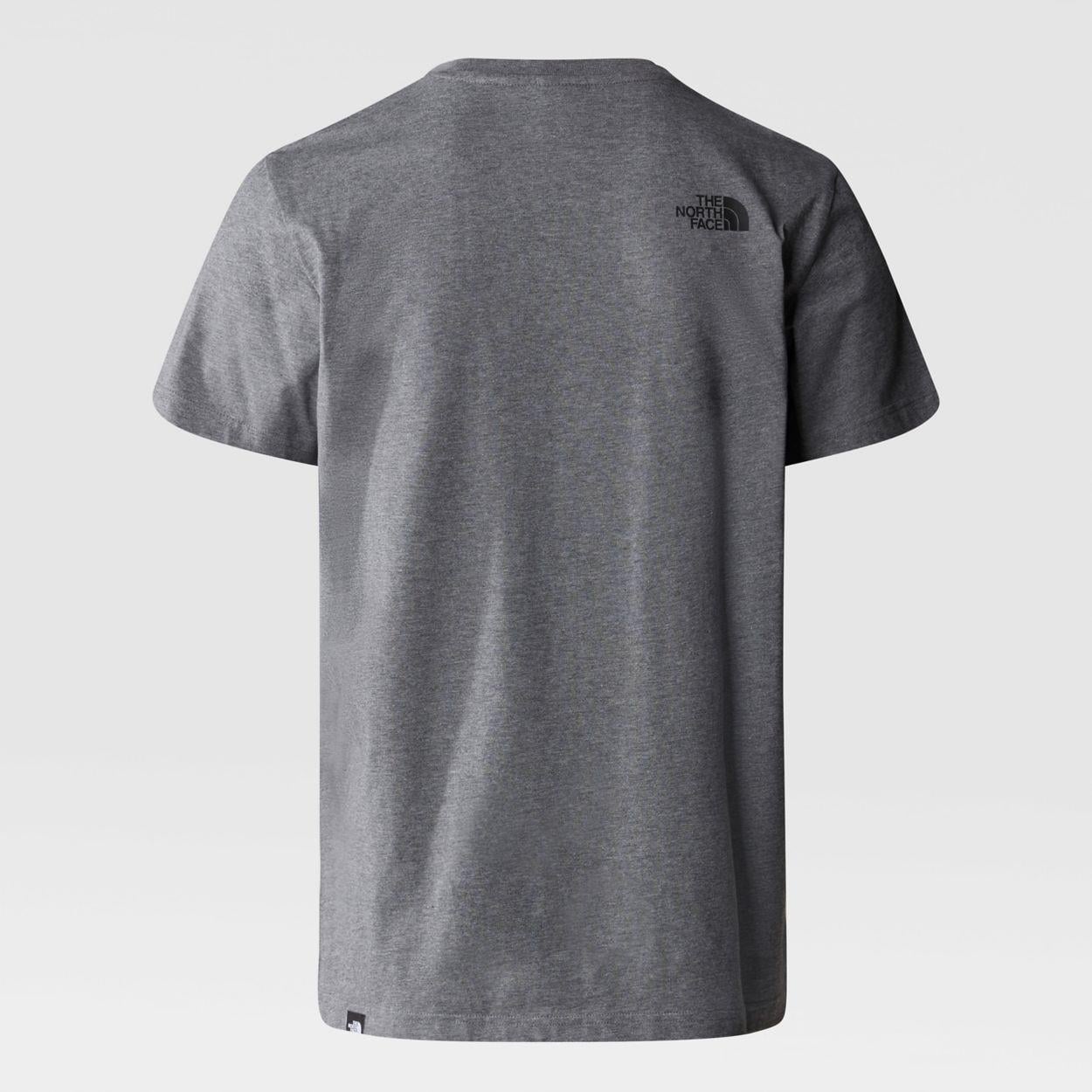 M S/S SIMPLE DOME TEE GREY