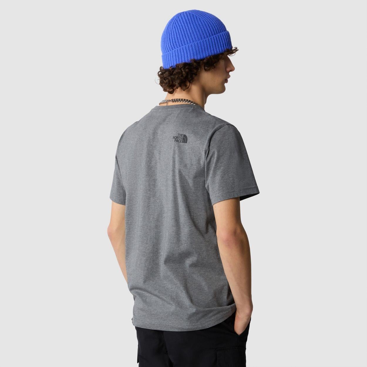 M S/S SIMPLE DOME TEE GREY