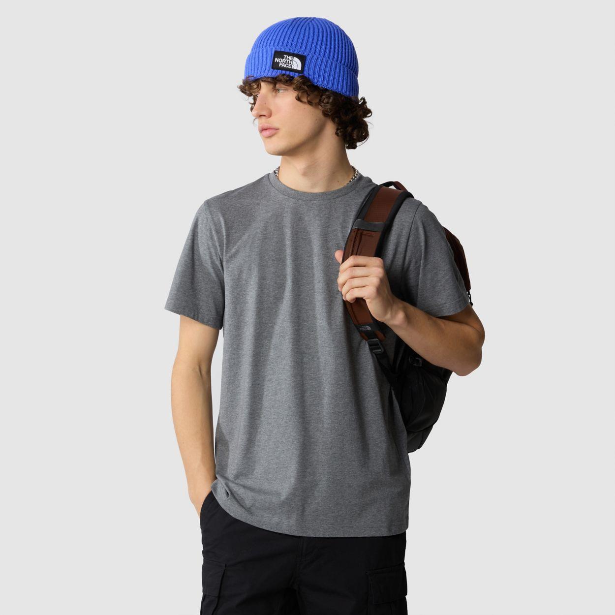 M S/S SIMPLE DOME TEE GREY