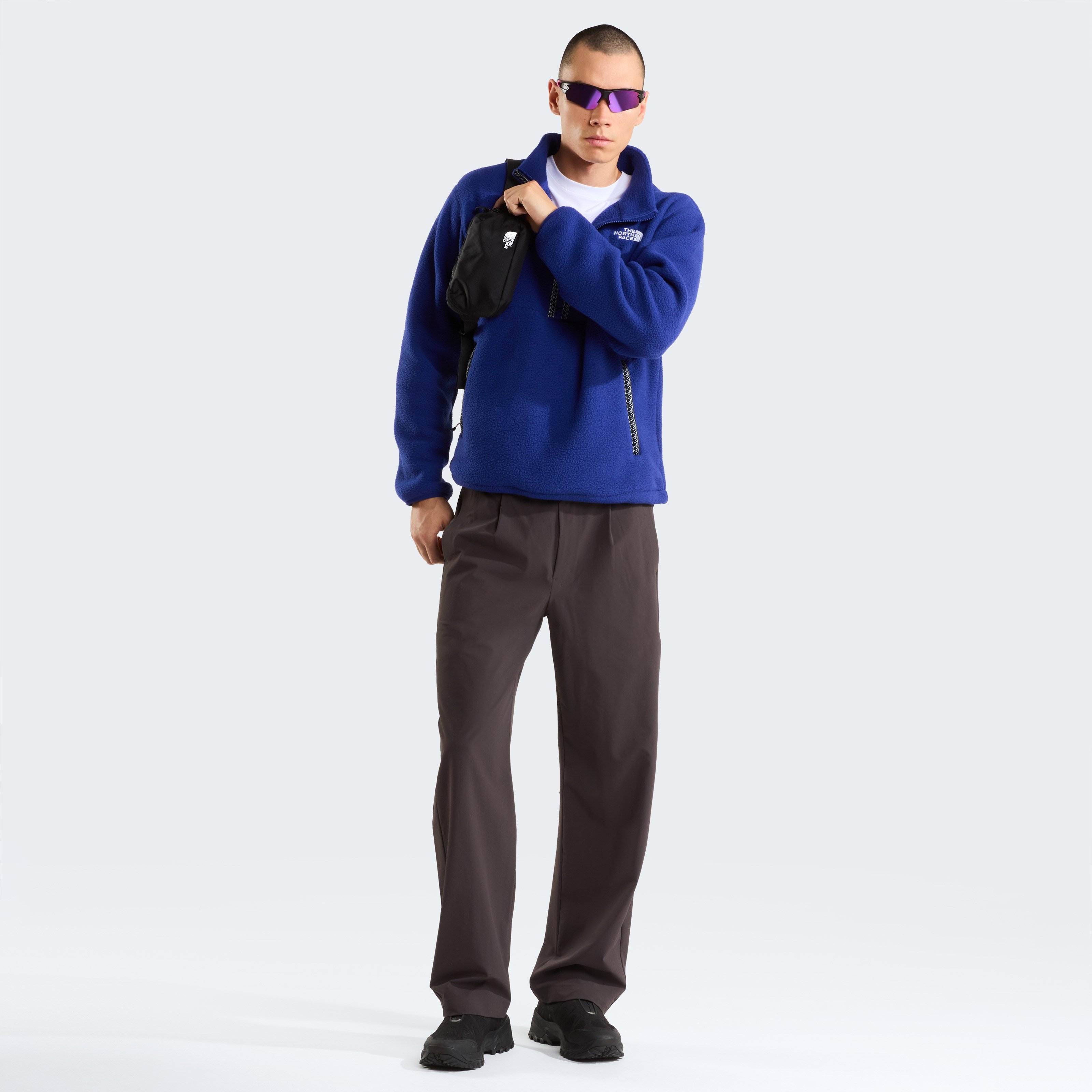 M TNF FLEESKI 1/4 ZIP PO Bold Blue