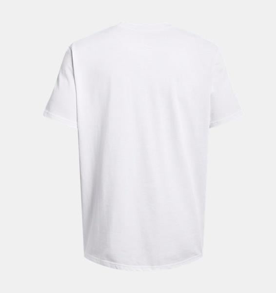 UA HW ARMOUR LABEL SS White
