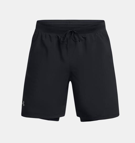 UA LAUNCH 7'' 2-IN-1 SHORTS Black