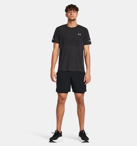 UA LAUNCH 7'' 2-IN-1 SHORTS Black