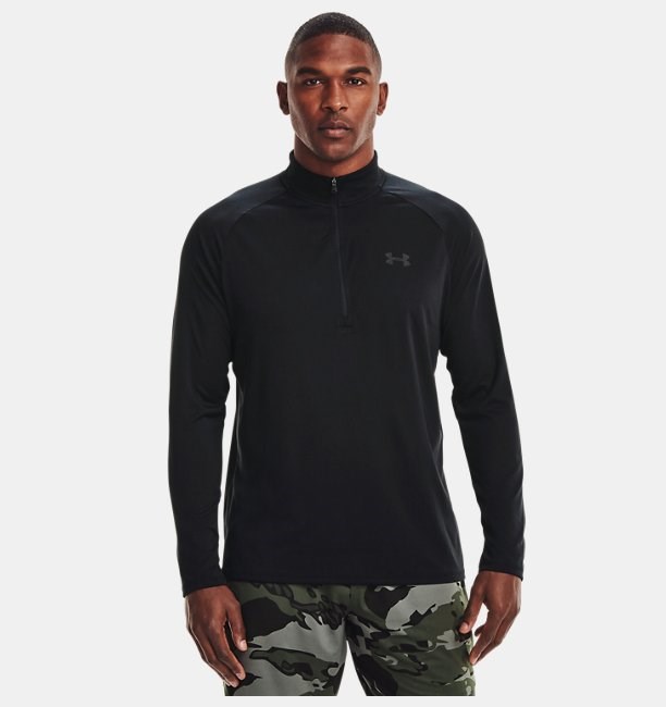 Ua Tech 2.0 1/2 Zip Black