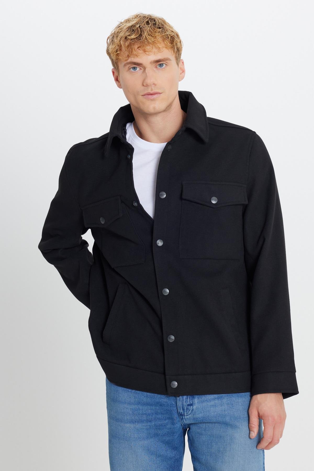 Erkek İnce Ceket Black