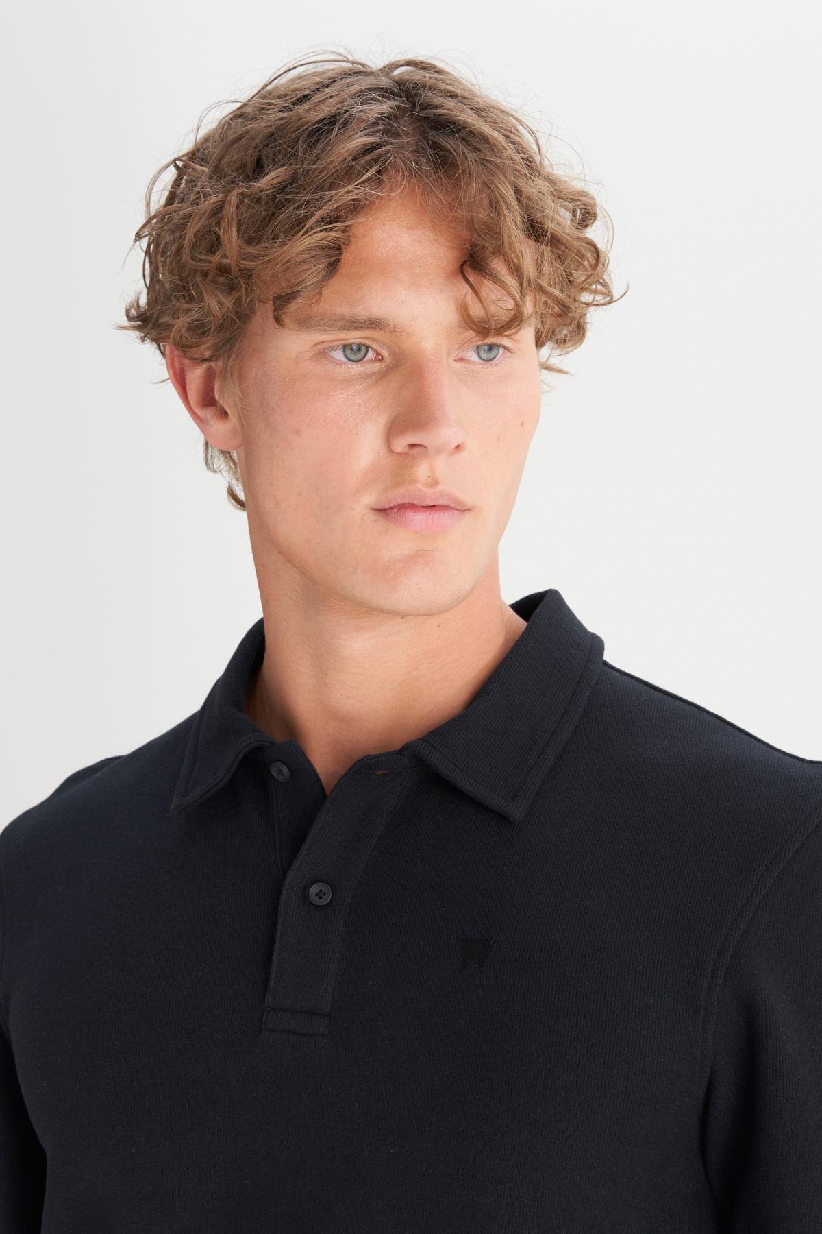 Erkek Polo Yaka T-shirt Black