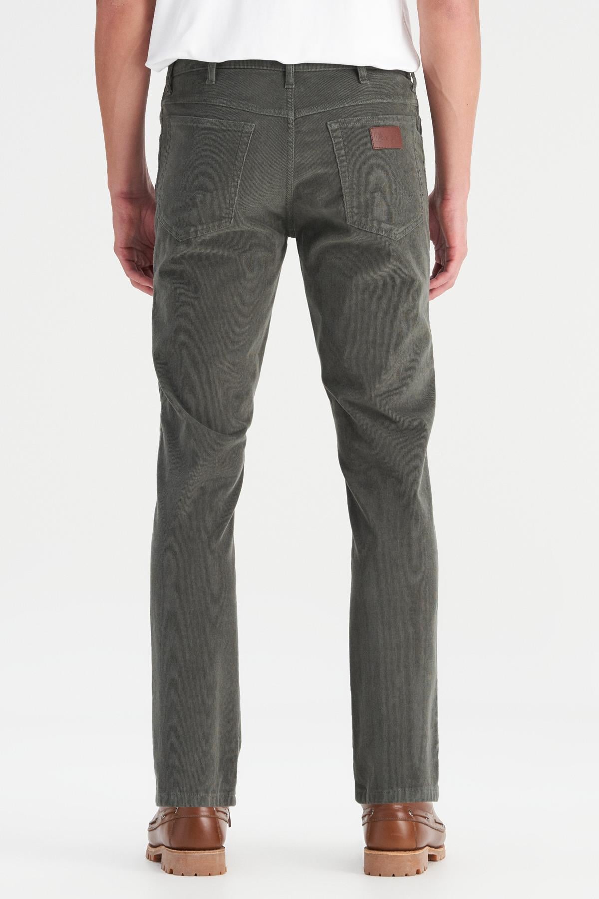 Erkek Texas Slim Kadife Pantolon Green