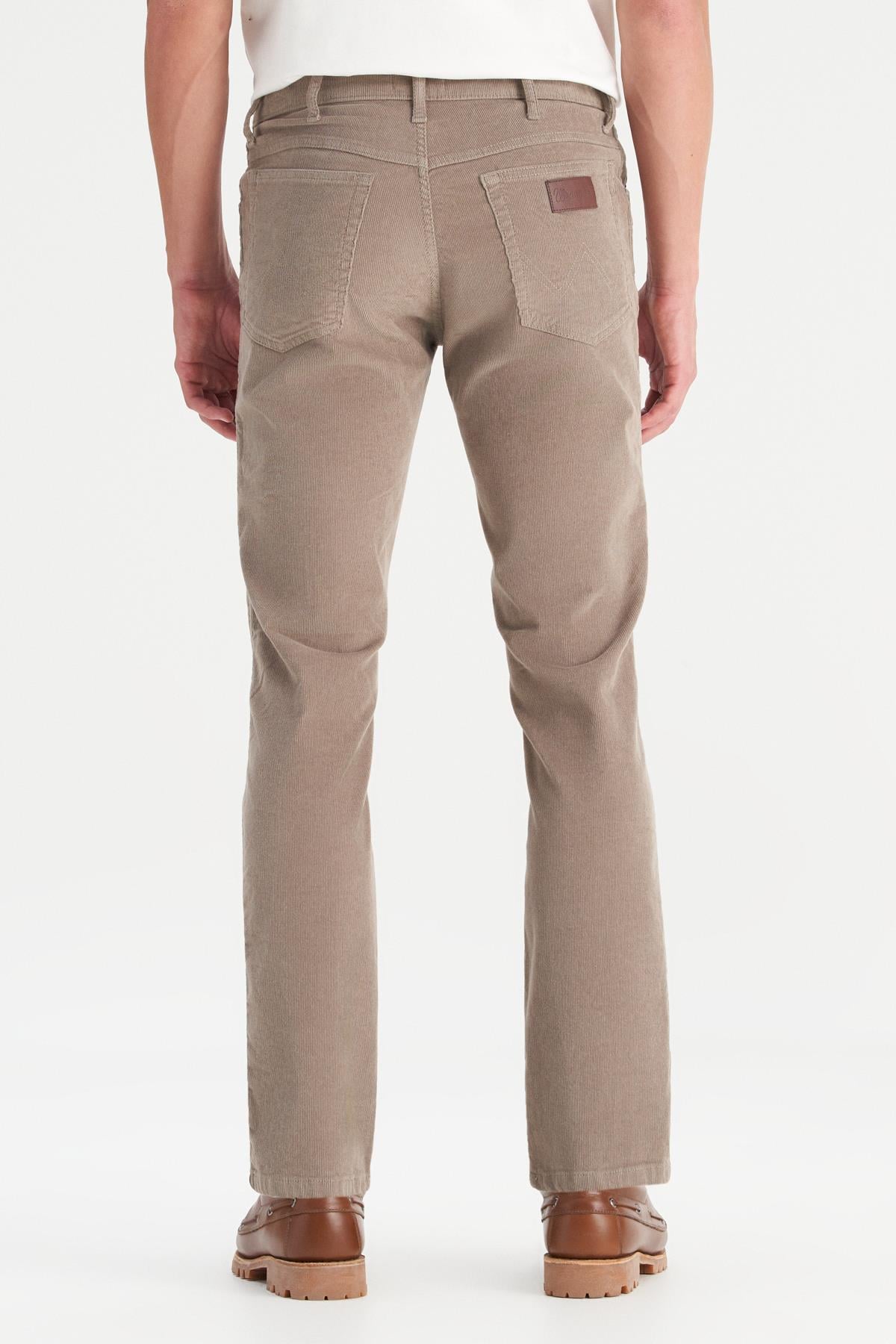 Erkek Texas Slim Kadife Pantolon Brown