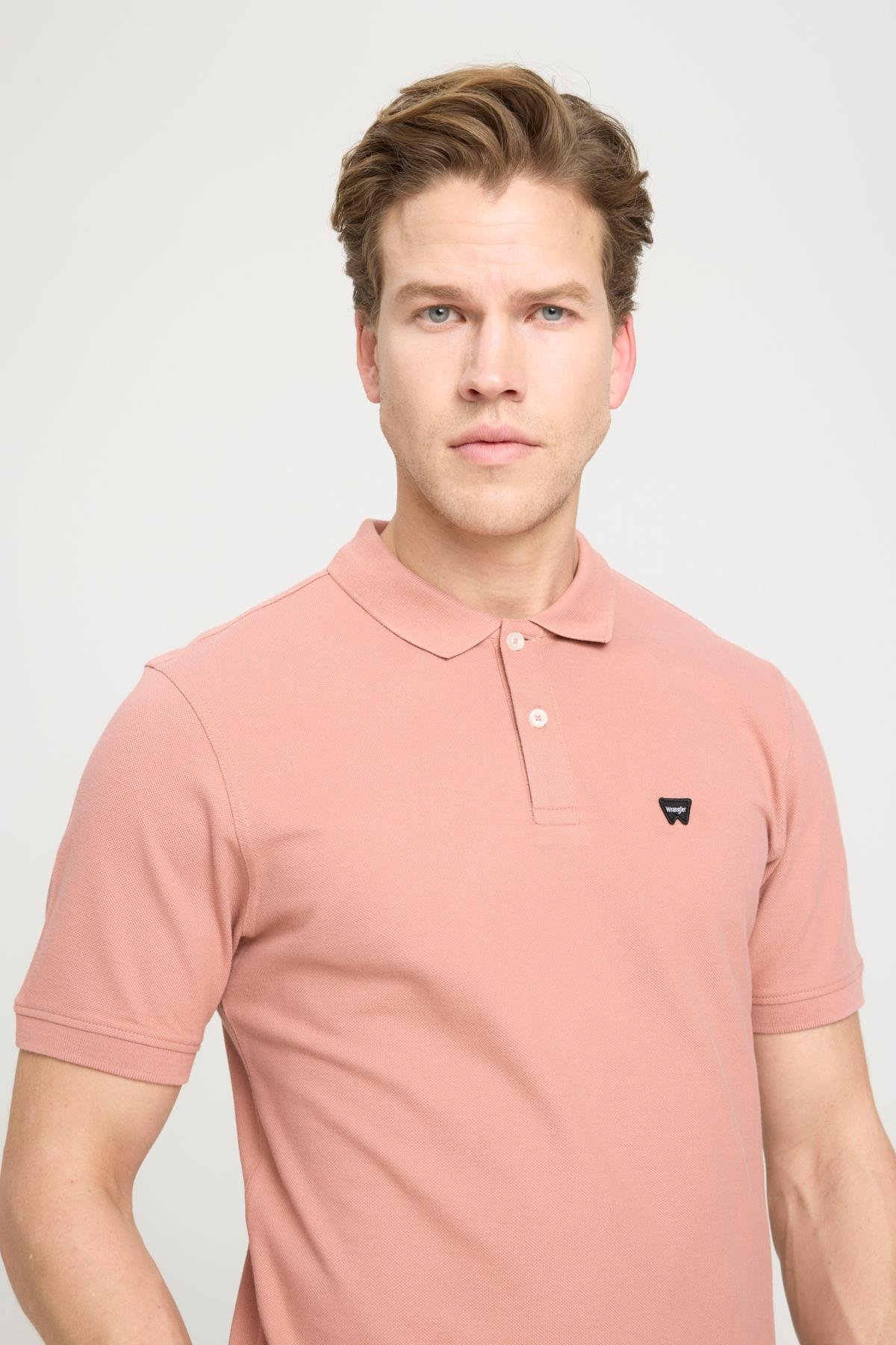 Kısa Kollu Polo T-shirt Dusty Rose